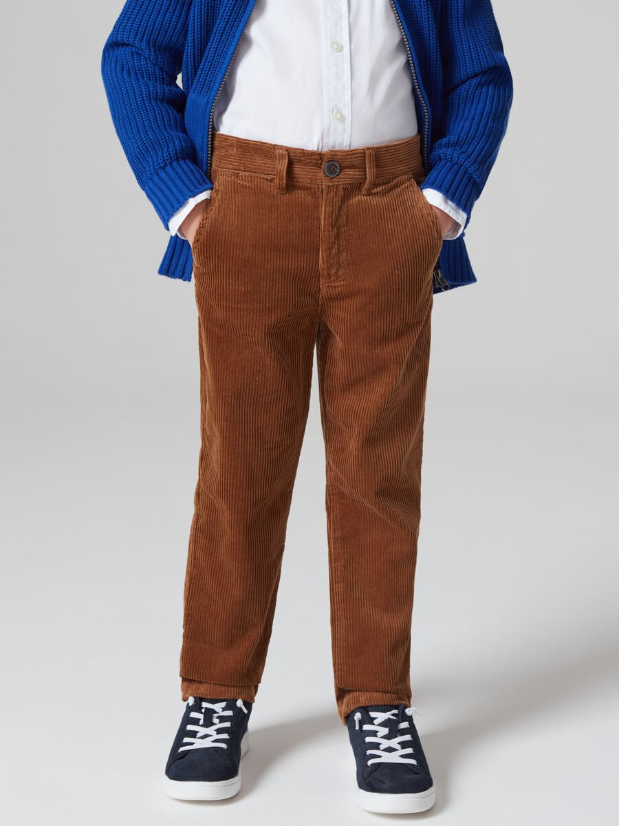 Pantaloni in velluto a costine_1