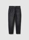 Relaxed fit black pure cotton jeans_4
