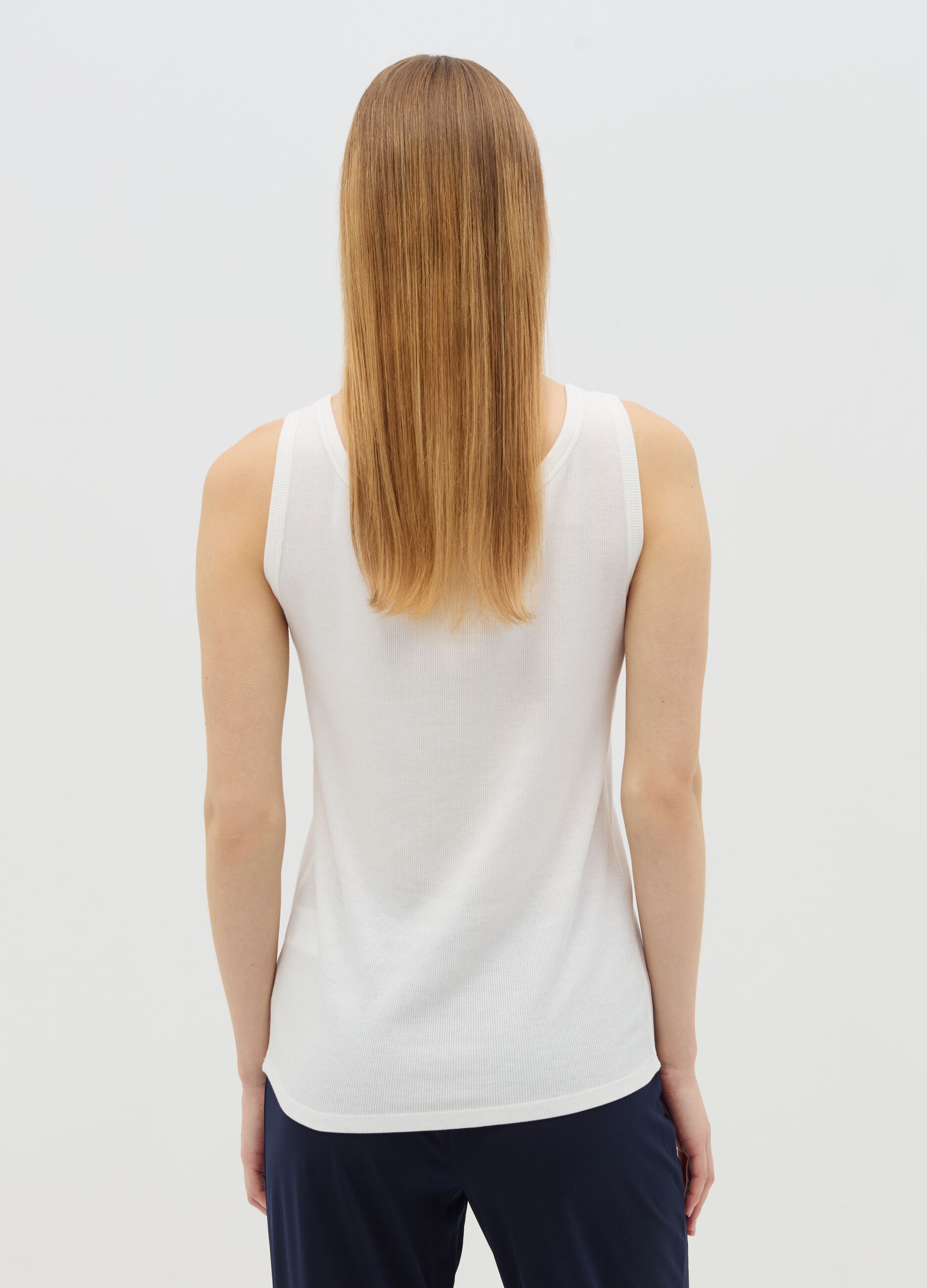 Ribbed maternity tank top