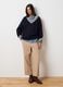 Beige Blend Regular Fit Trousers_0