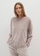 Beige pyjama sweatshirt with adjustable drawstring_0