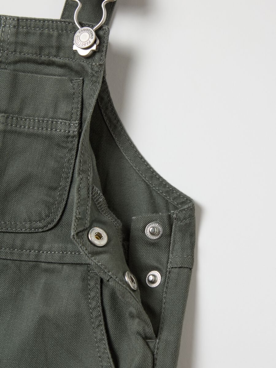 Cargo dungarees in cotton and Lyocell_2