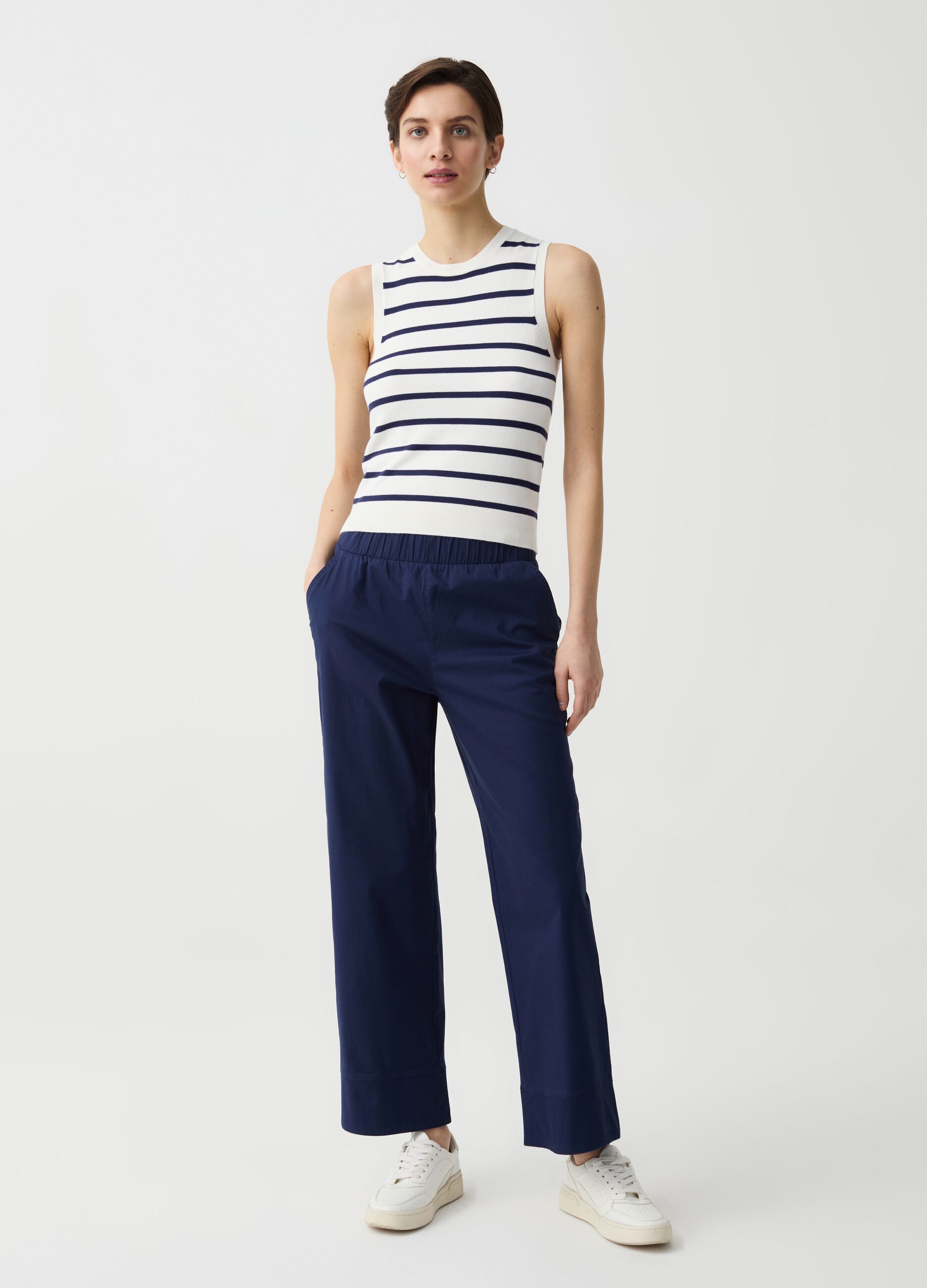 Ovs Pantalone cropped wide leg