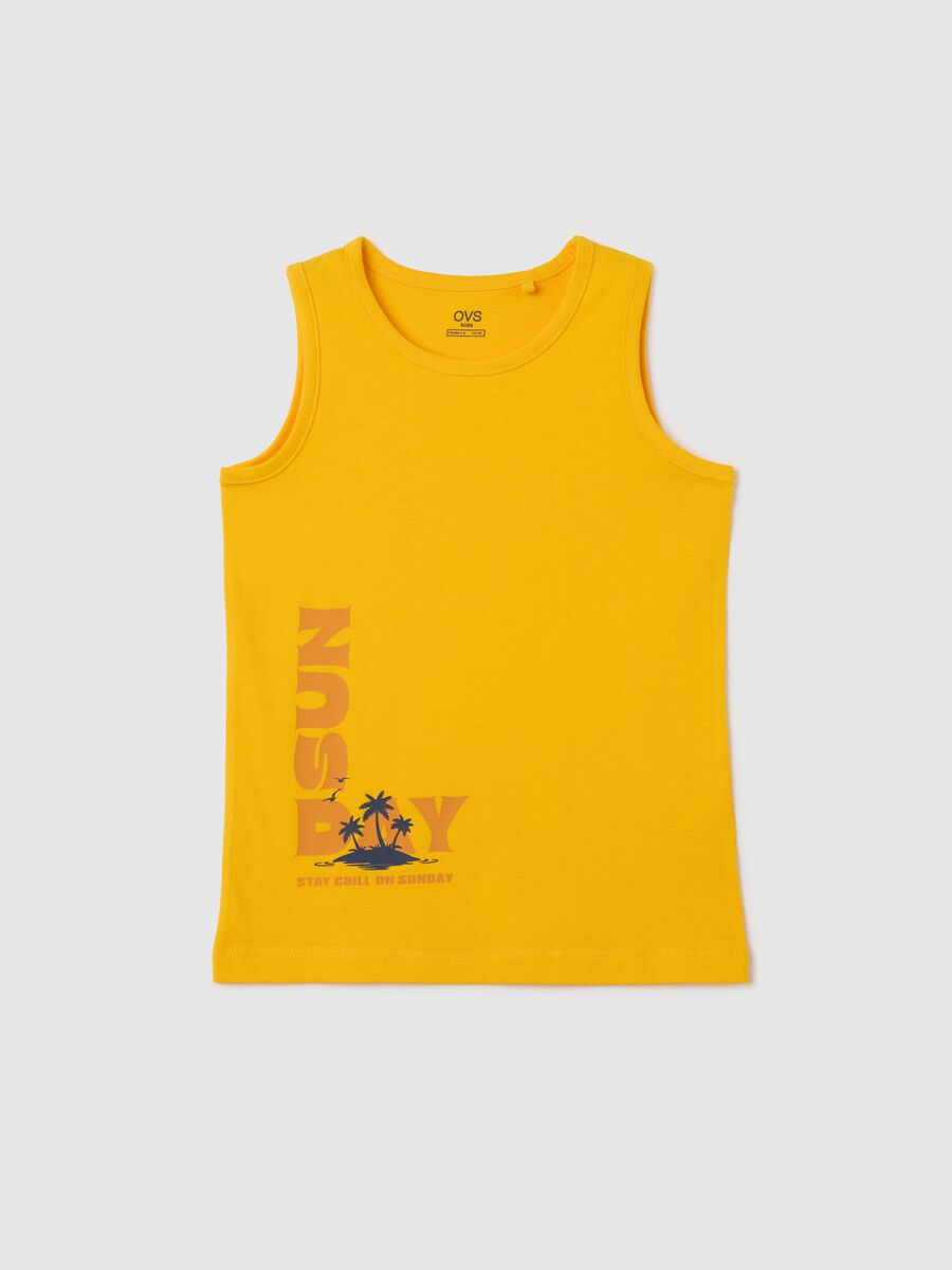 OVS Kids Pure Cotton Yellow Vest_0