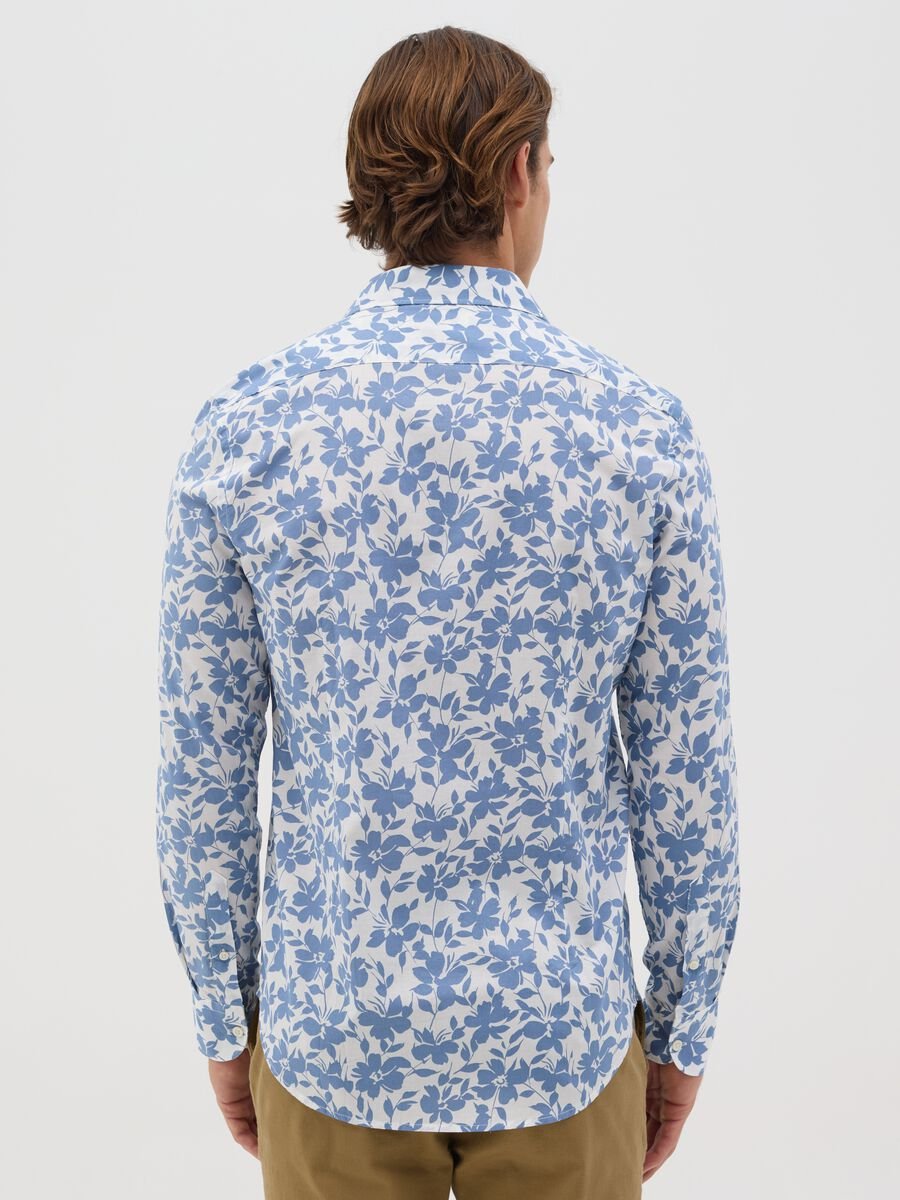 Camicia da uomo in puro cotone multicolor slim fit_2