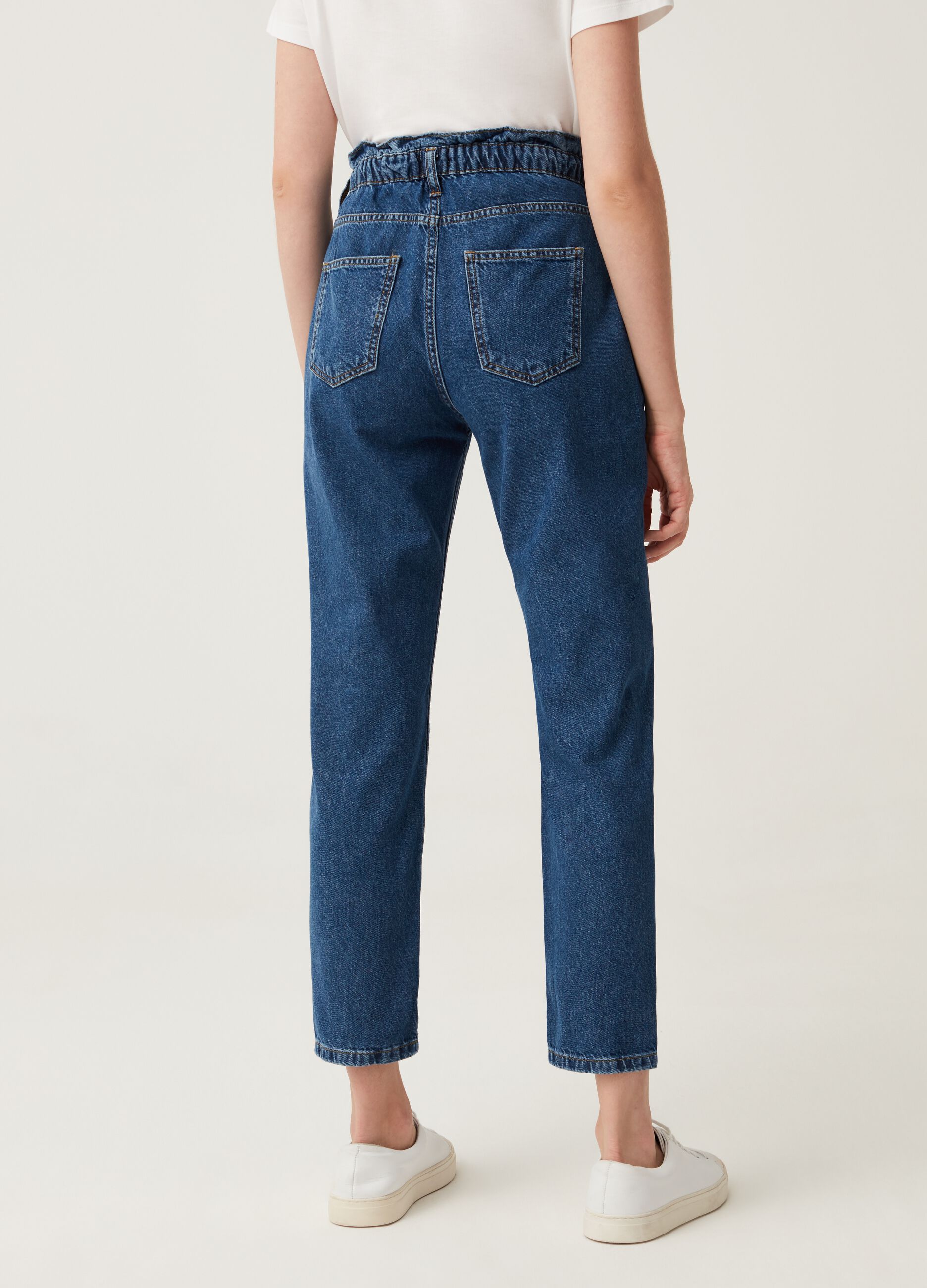 Jeans slouchy in cotone_2