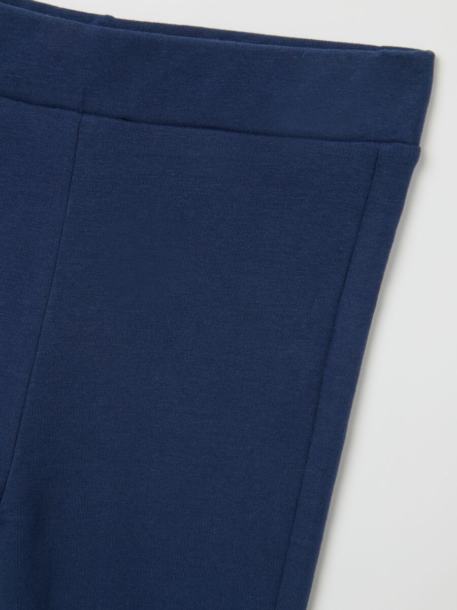 Blue cotton blend regular fit girl's outfit_3