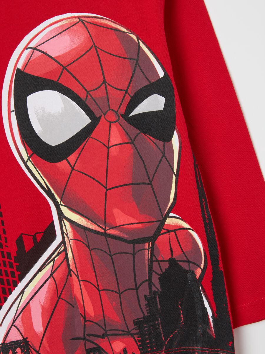 Maglietta da bambino rossa in puro cotone vestibilità over di Spider-Man_2