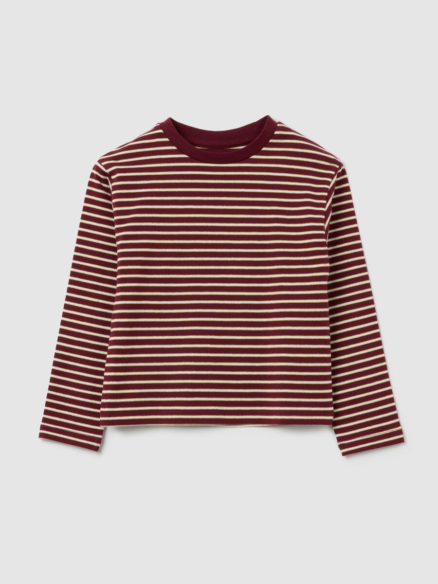 T-Maglia da ragazza in misto cotone multicolor regular fit_3