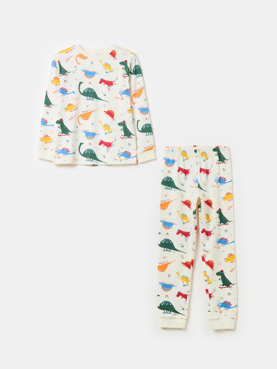 Organic cotton pyjamas with print_0