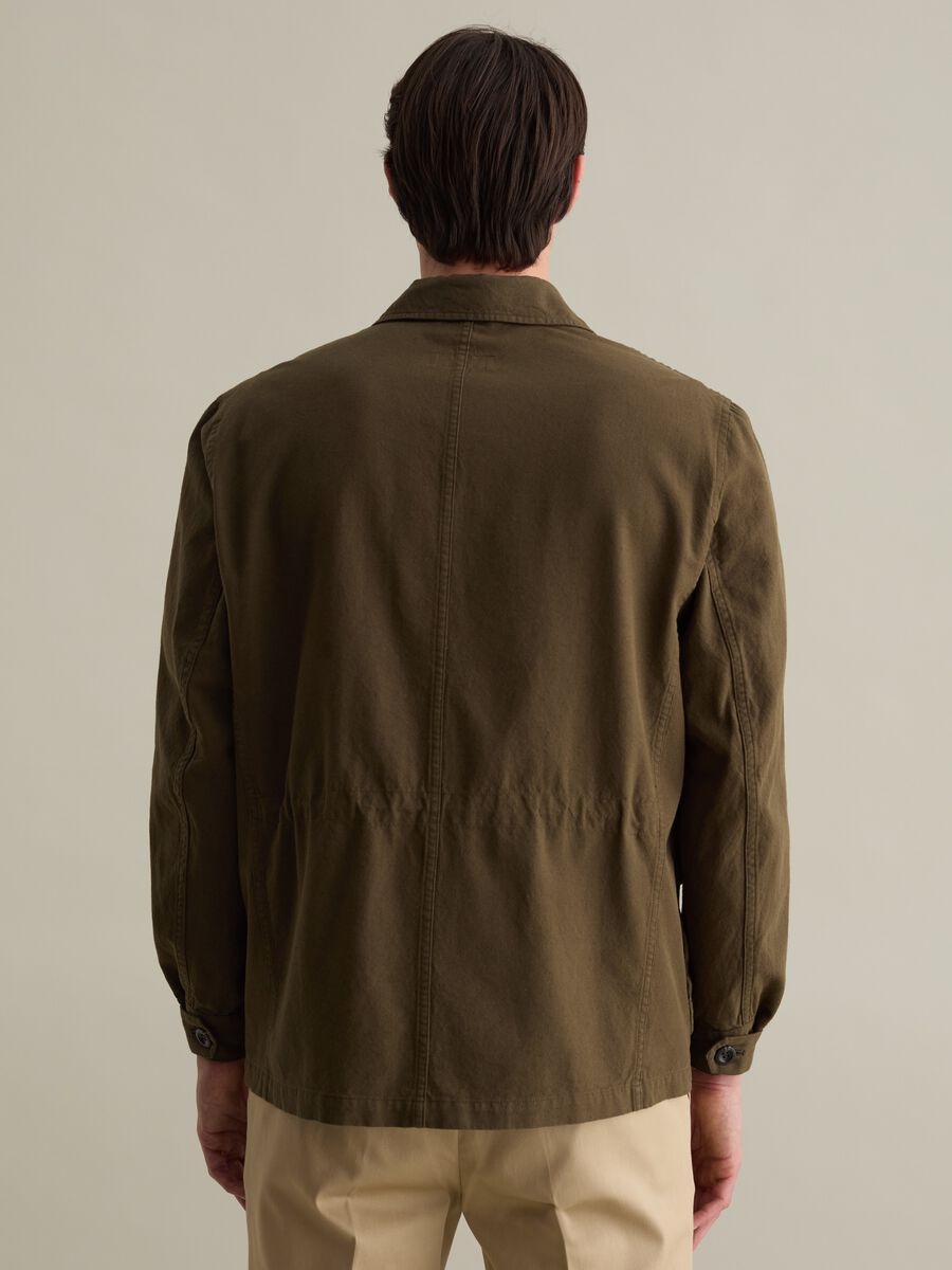 Linen and cotton shacket with pockets_3
