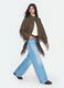 Light Blue Wide-Leg Jeans in Pure Cotton_0