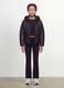 Girls&rsquo; Black Ultralight Padded Jacket with Hood and Zip_1