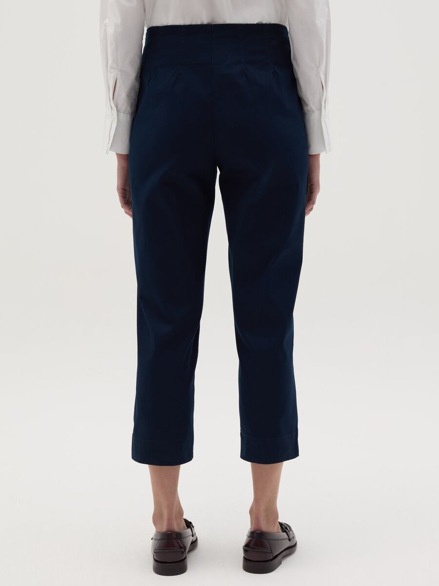 Blue cropped cigarette trousers_3