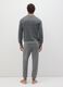 Regular fit grey pure cotton pyjamas_2