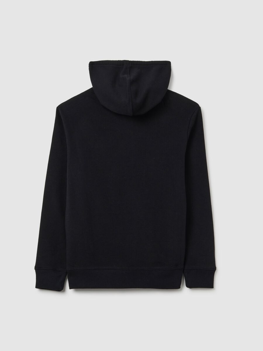 Sweatshirt with hood and logo embroidery_3