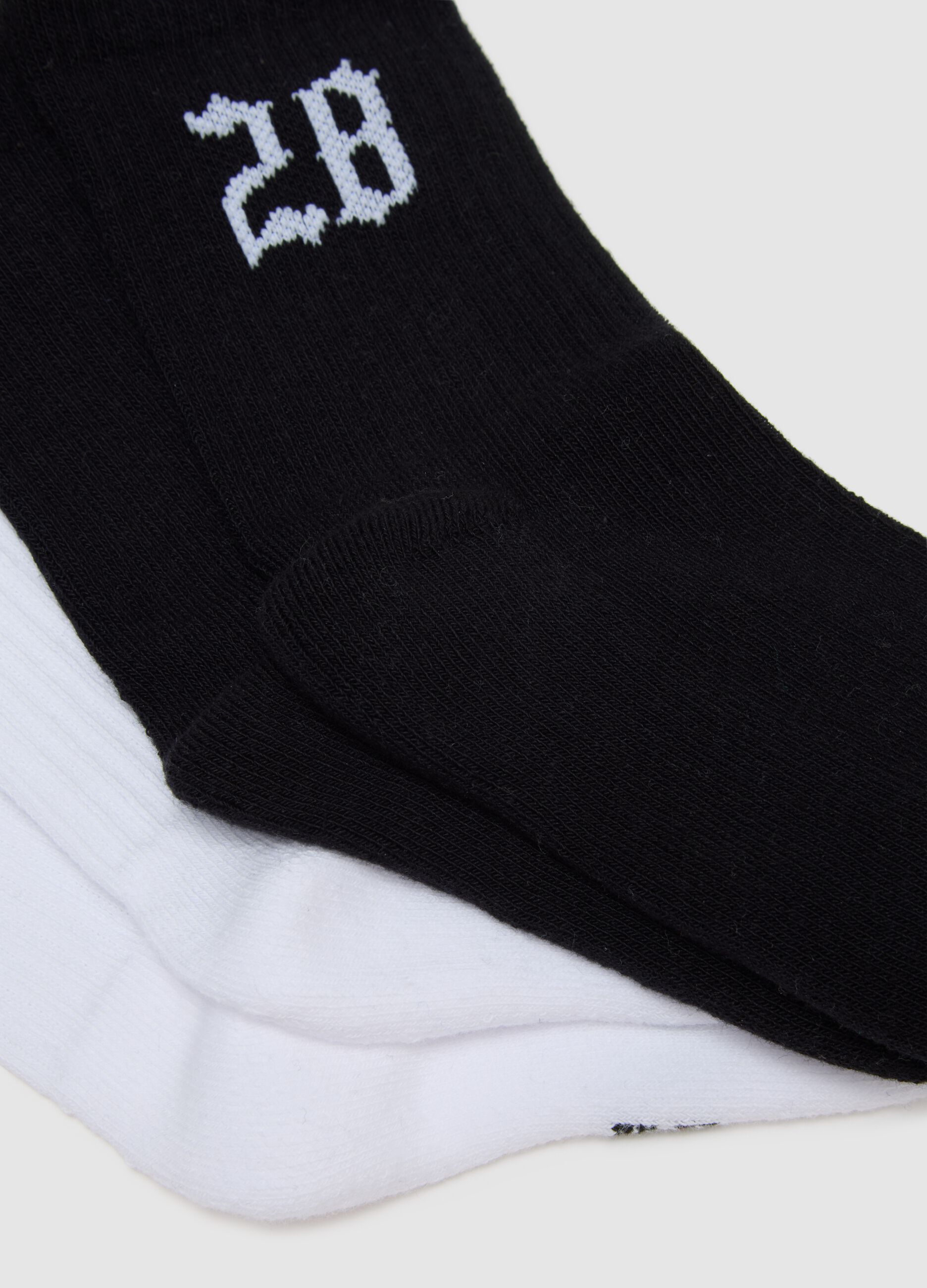 Multi-colour cotton stretch children's socks tripack set