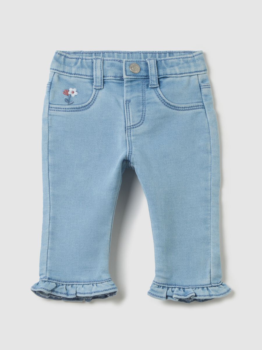 Baby Girl Denim Jeans Regular Fit in Light Blue_0