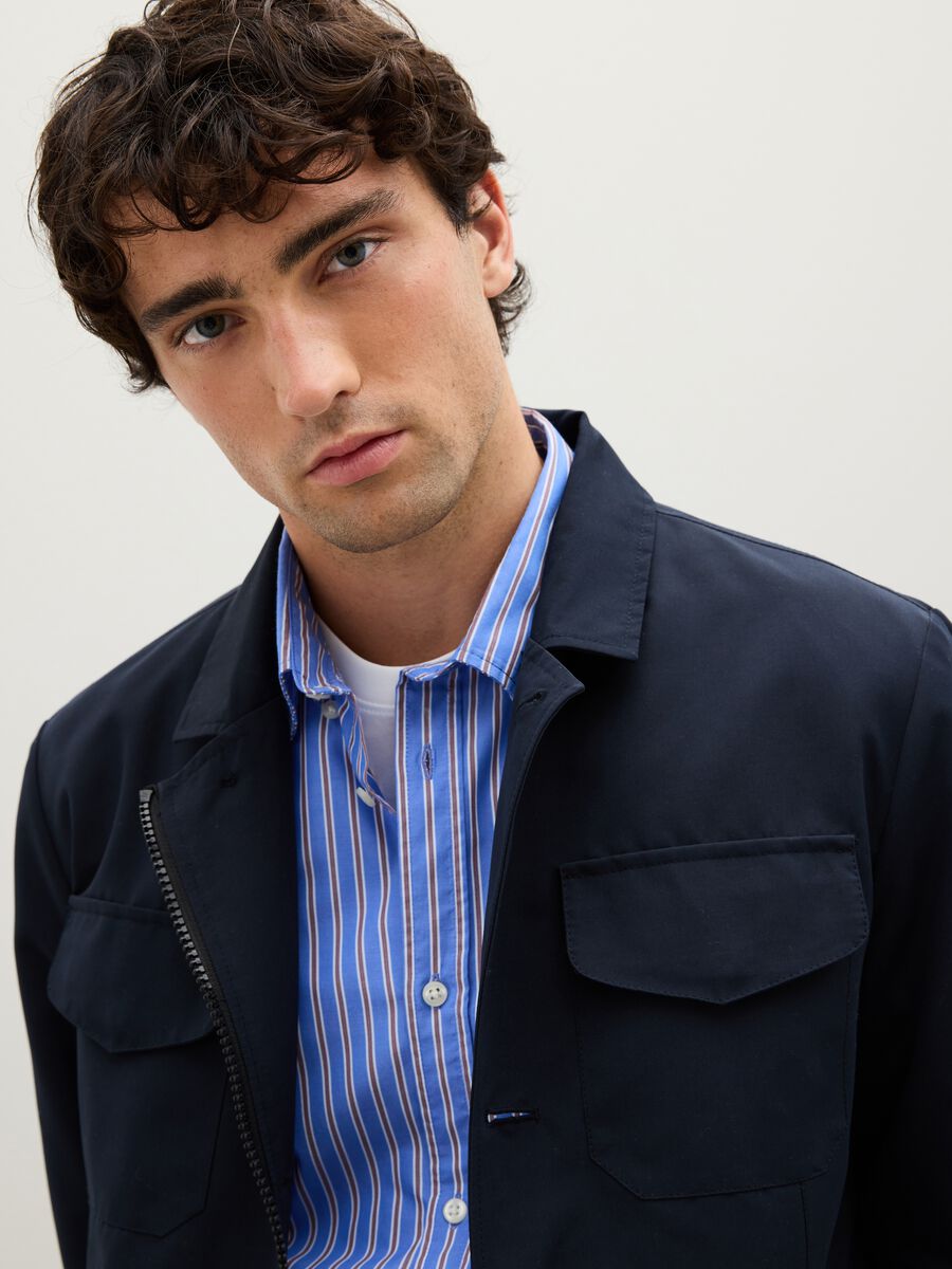 Blue Jacket in Regular Fit_3