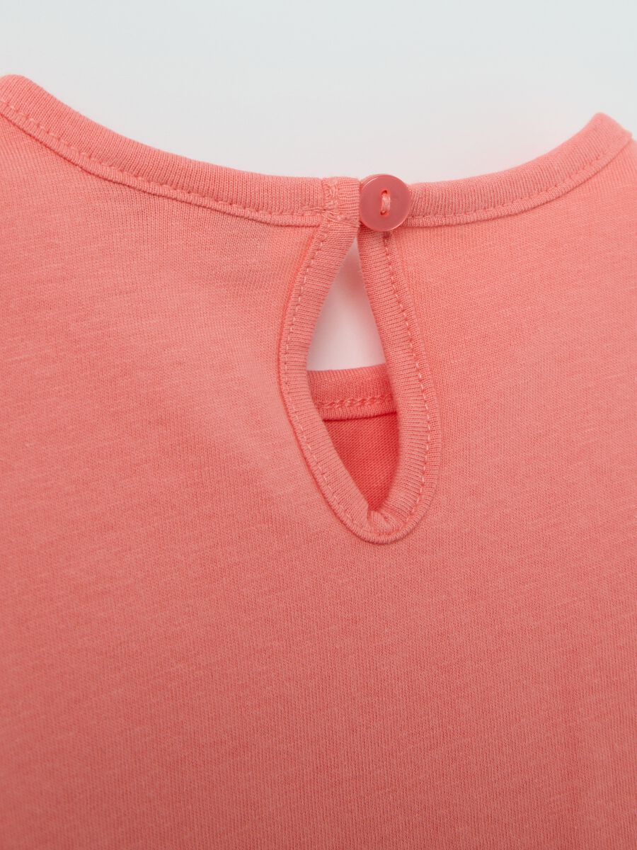 Girls’ pink regular-fit outfit in 100% cotton with print_3