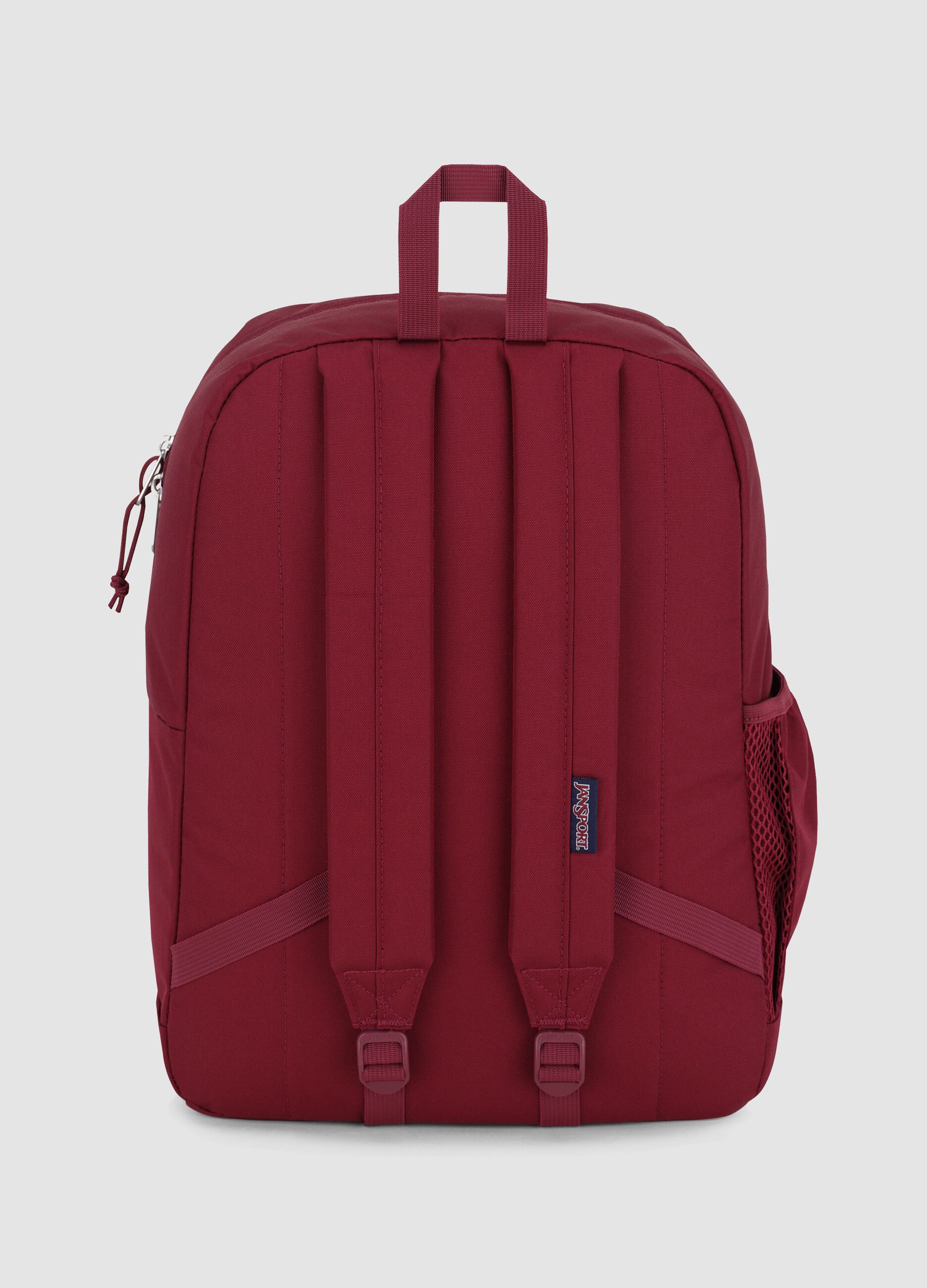 Zaino rosso con tasca frontale