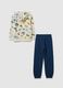 Children's sweatshirt and trousers set in pure multicolour cotton_1