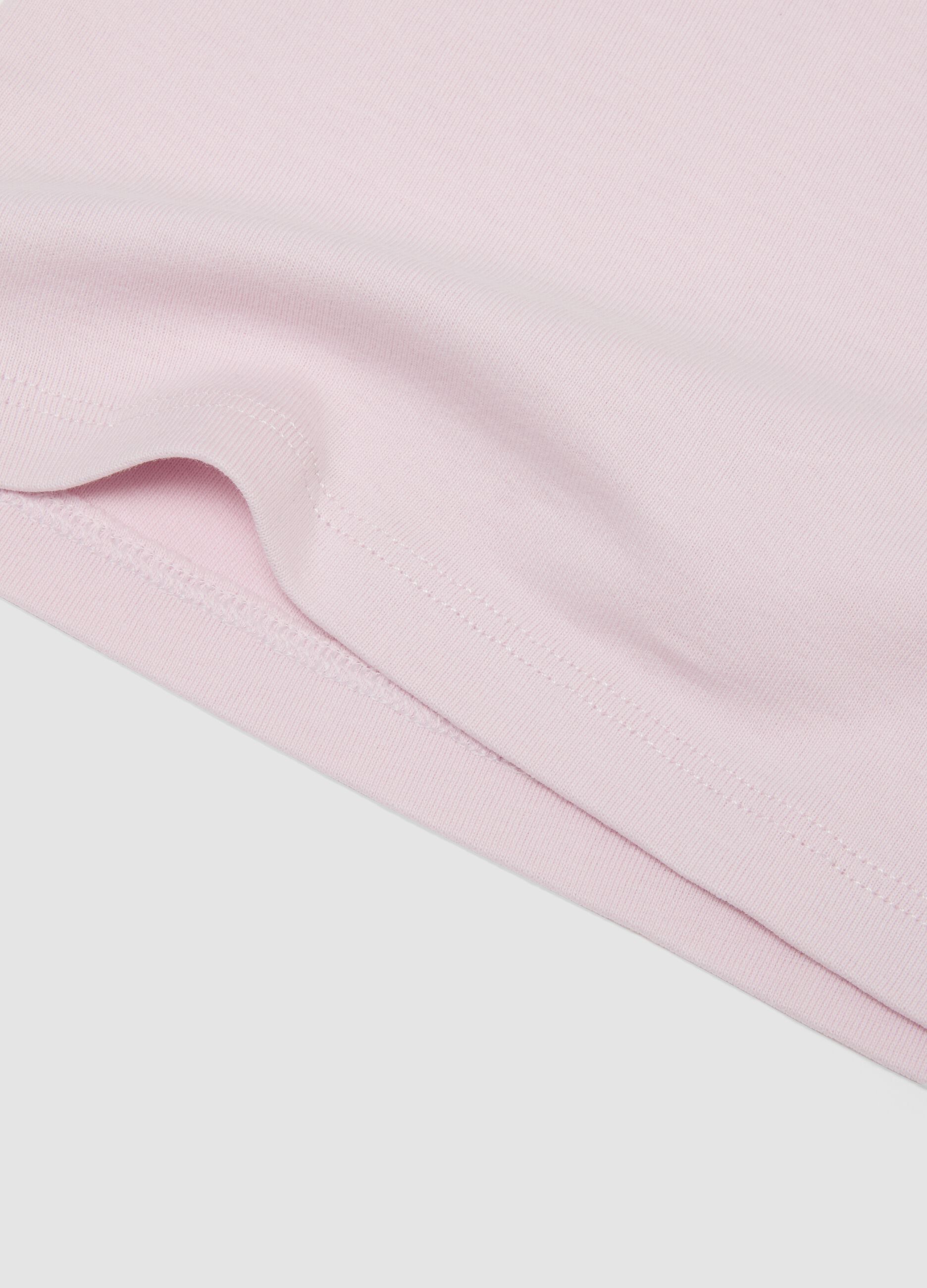 Bipack di canottiere rosa in cotone organico per neonate e bimbe
