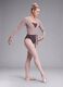Brown stretch-fabric bodysuit with sweetheart neckline_1
