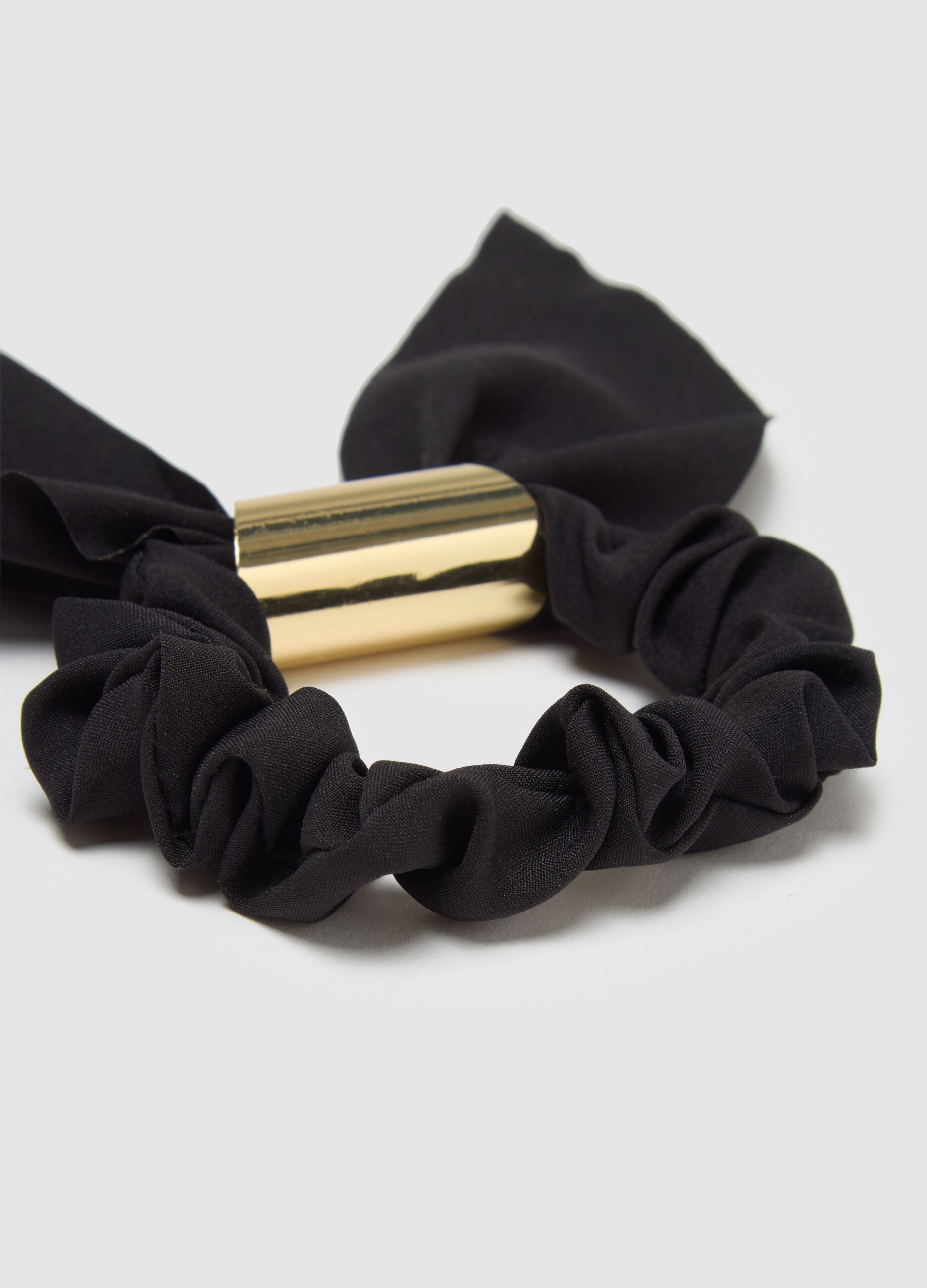 Women's multicolour hair tie with knot