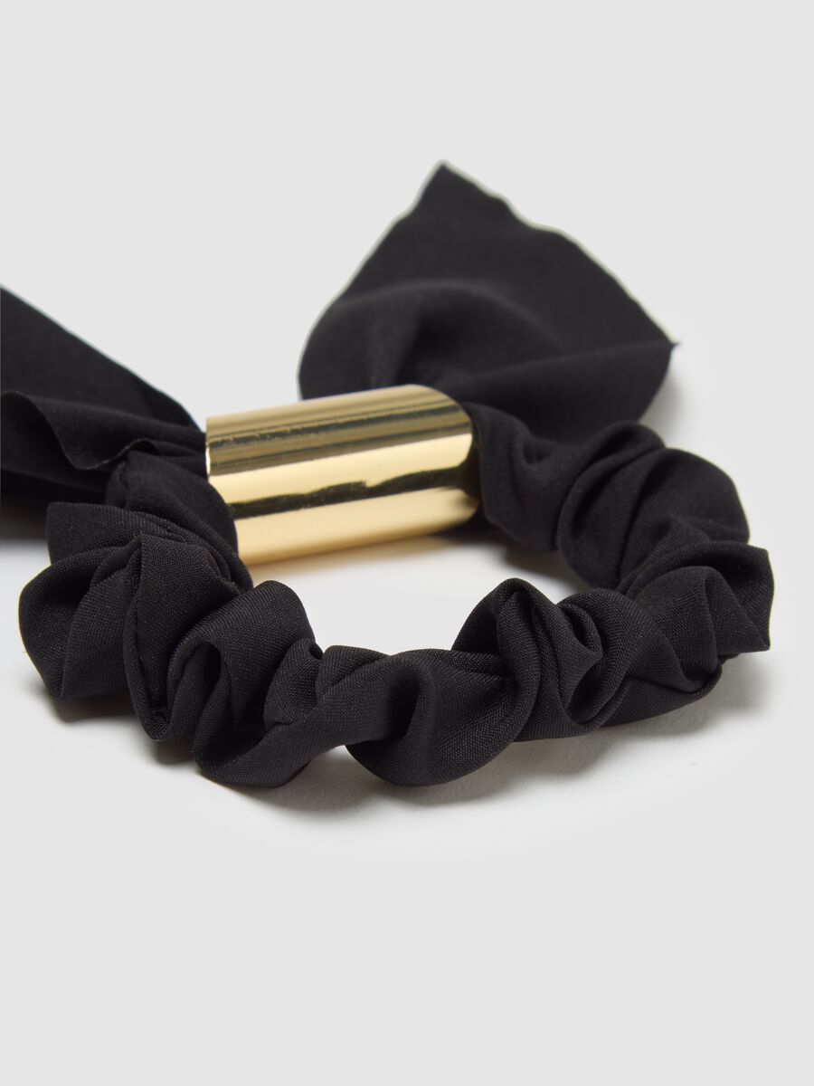 Women's multicolour hair tie with knot_1