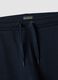 Navy organic cotton joggers with drawstring for boys_5
