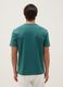 Regular fit green pure cotton T-shirt_2