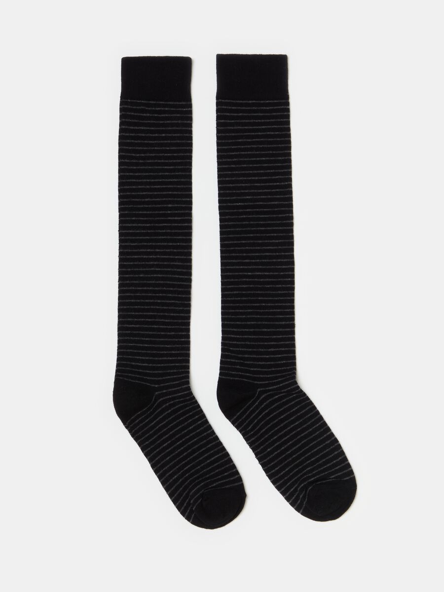Three-pair pack long stretch socks_1
