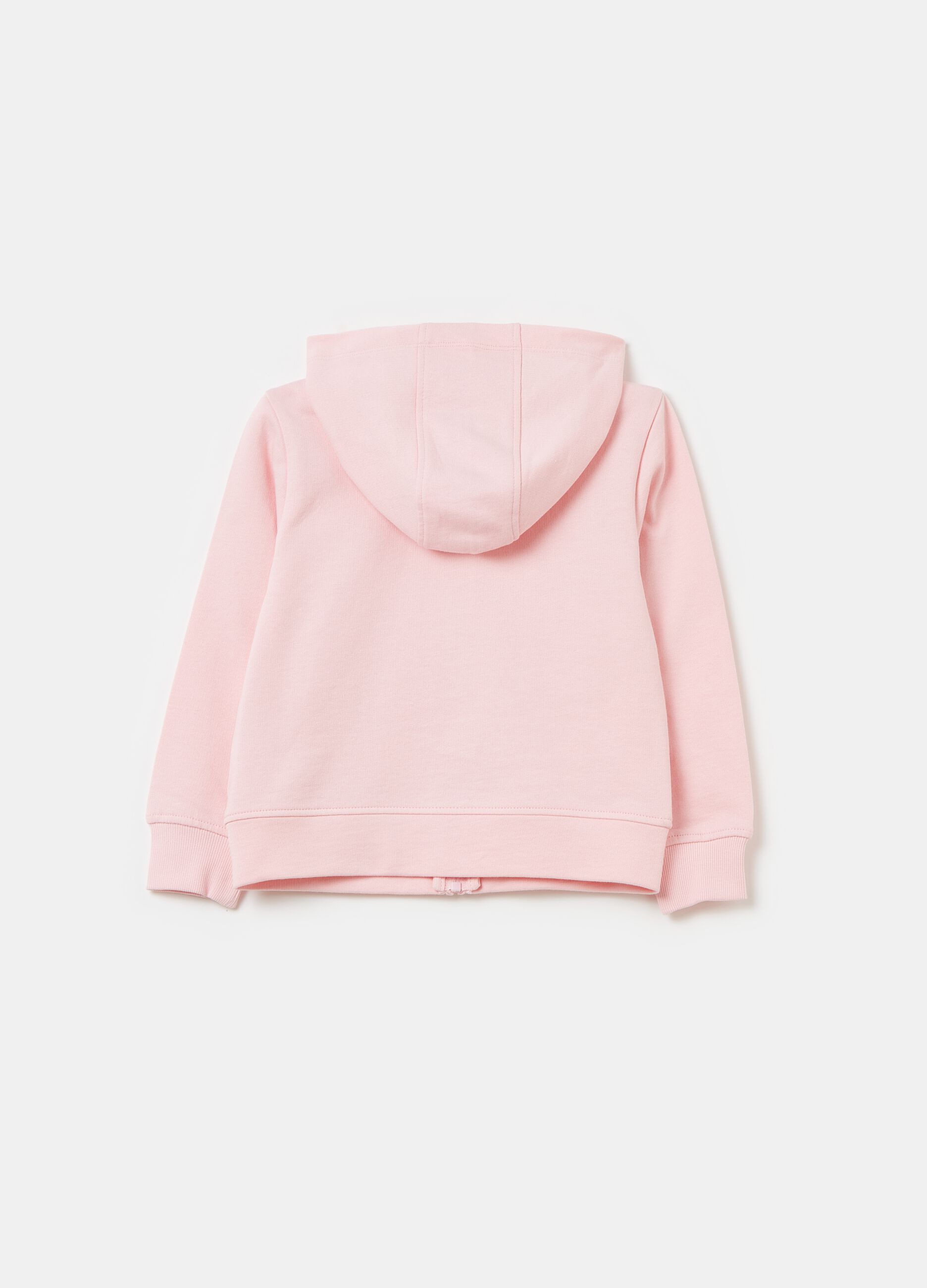 French terry full-zip hoodie