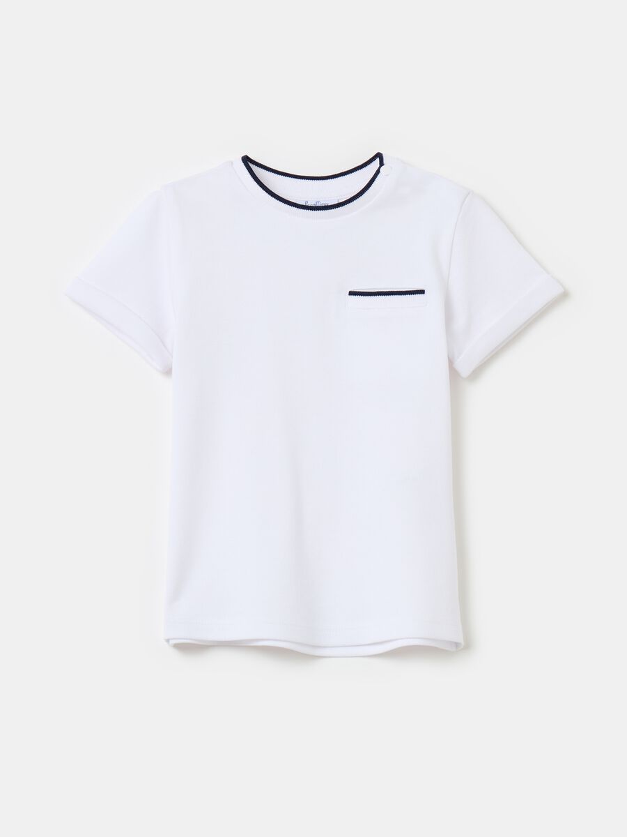 Piquet T-shirt with pocket_0