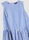Multicolour striped pure cotton maxi dress, regular fit_5