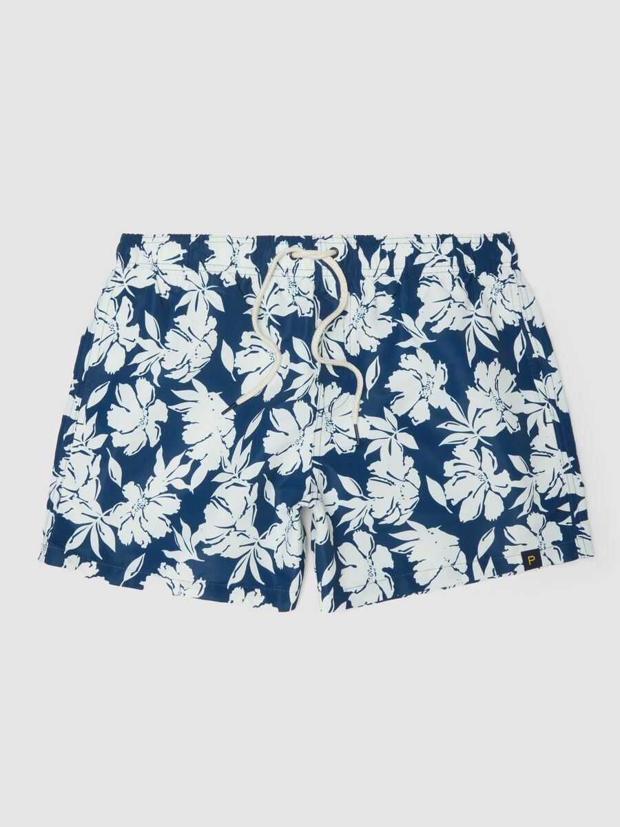 Multicolour floral print swim shorts_0