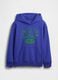 Blue hoodie for boys with logo_3