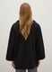 Oversized black coat with buttons_2