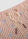 Baby Pink Striped Boxer Swim Shorts with Embroidery_2
