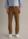 Regular Fit Brown Stretch Twill Trousers_1