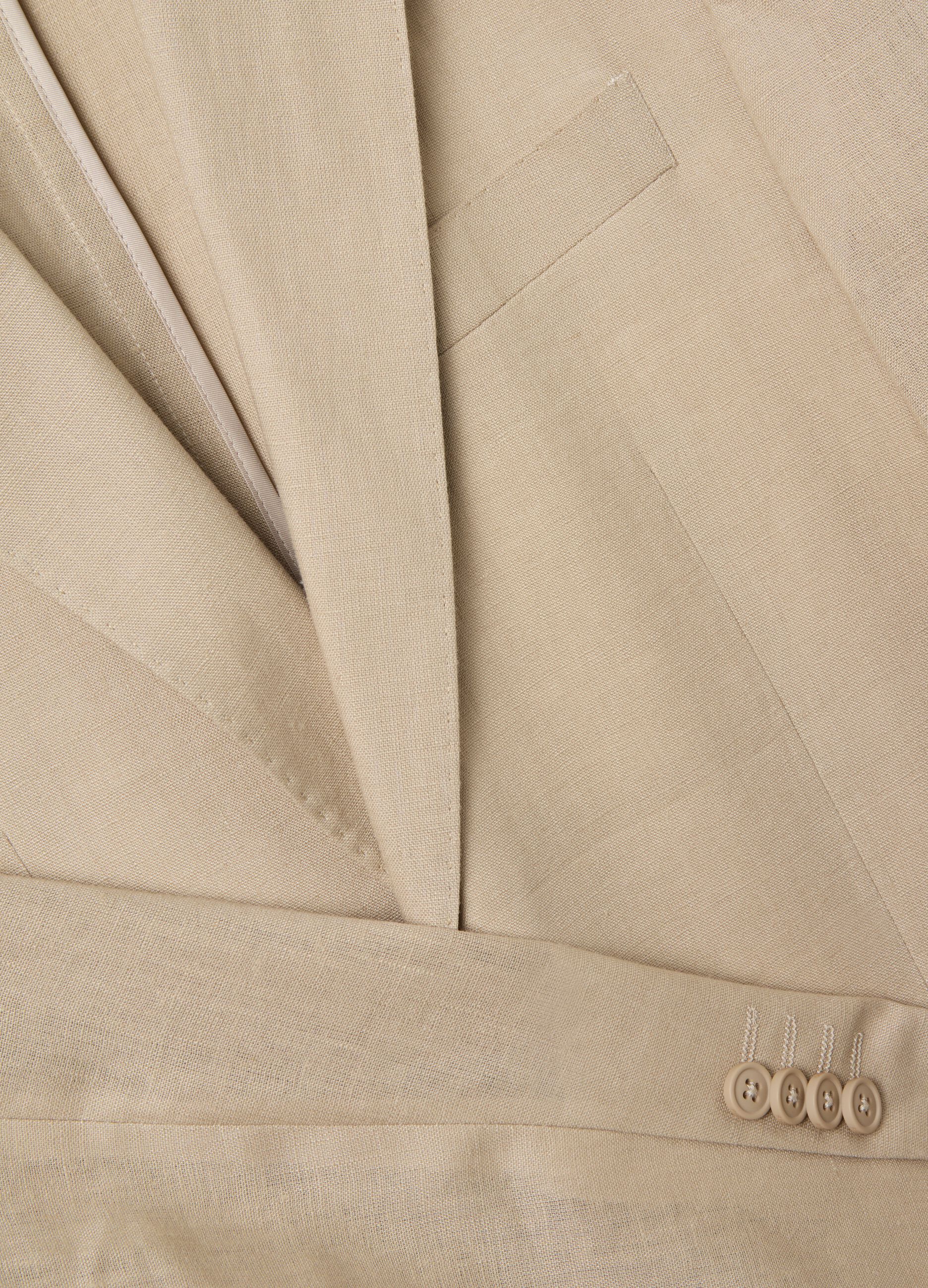 Blazer monopetto regular fit in lino Contemporary
