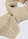 Sand-coloured stretch wool scarf_1