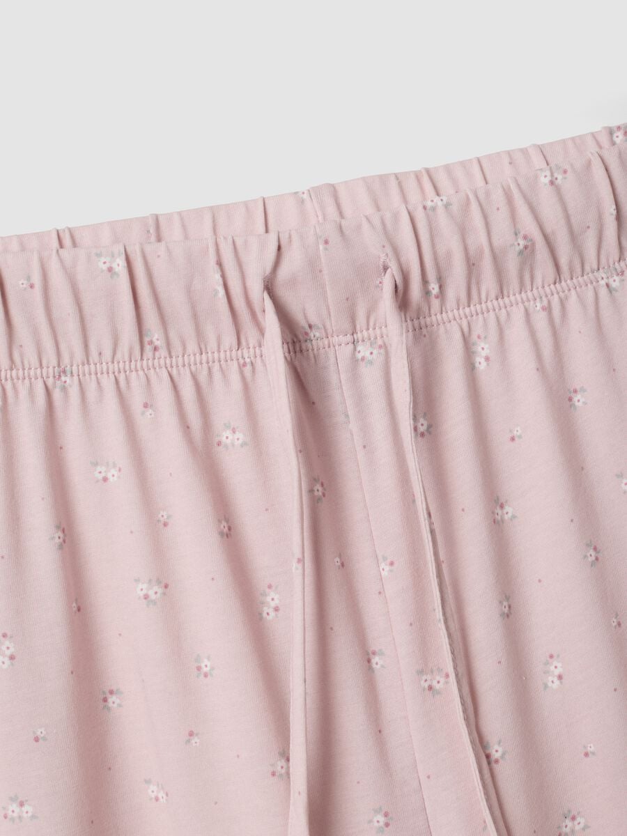 Pantaloni pigiama rosa in puro cotone organico_6