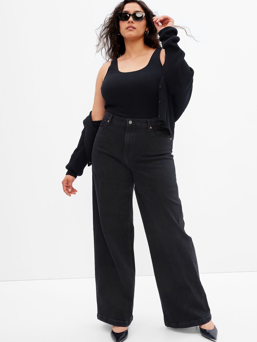 Wide-leg jeans with high waist_3