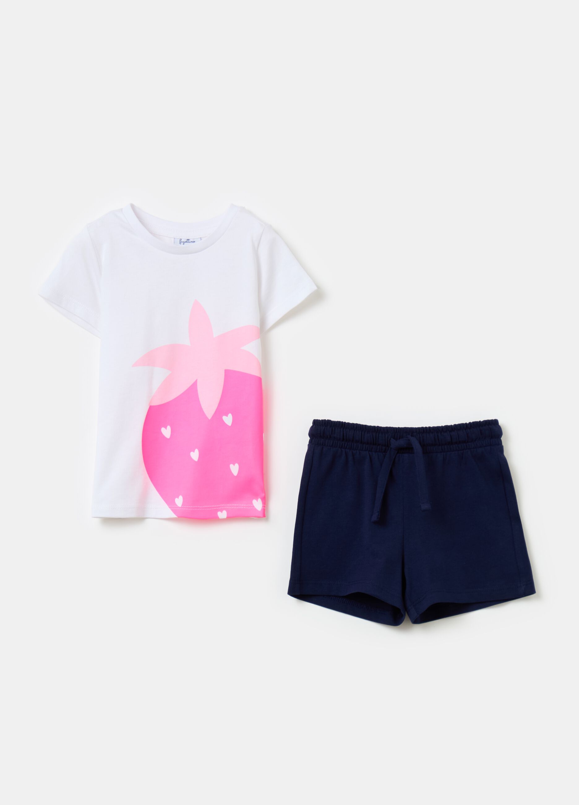 Cotton jogging set with print