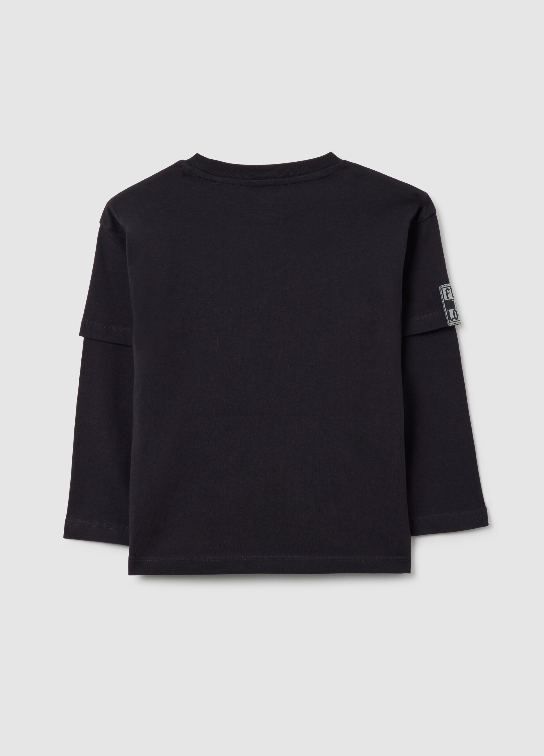 Black Long-Sleeve T-shirt for Kids