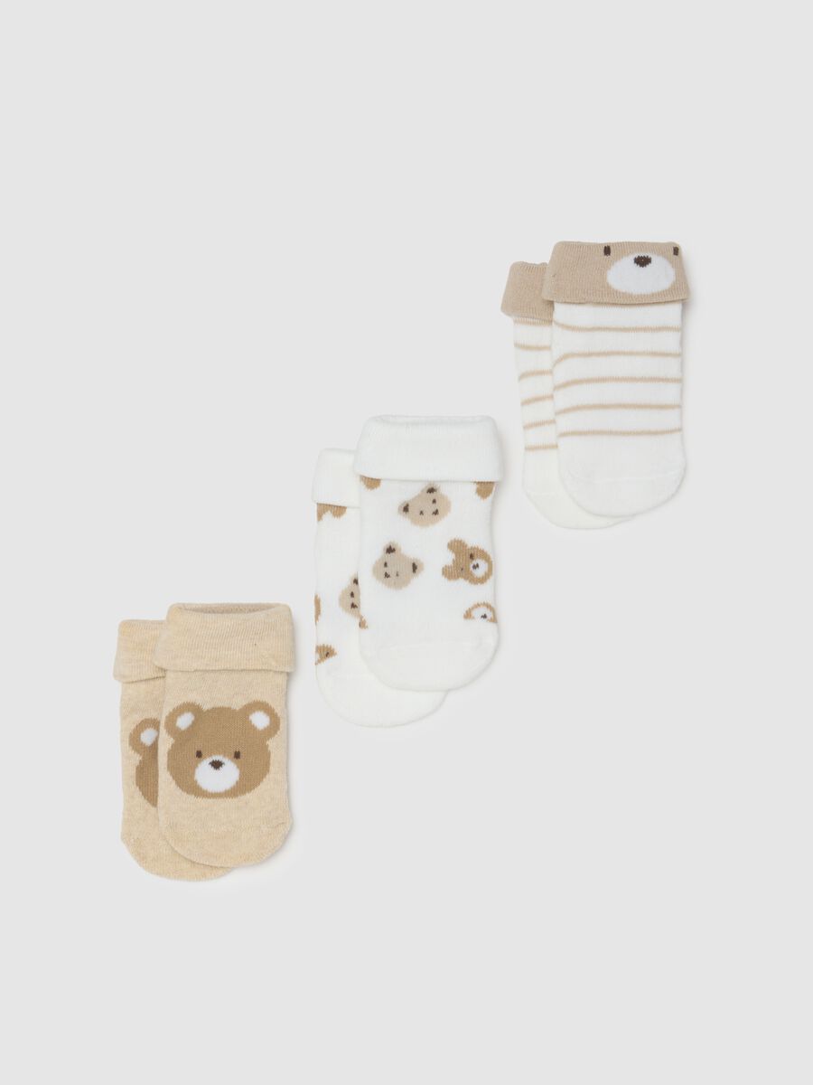 Multicolour Stretch Cotton Baby Socks Set_0