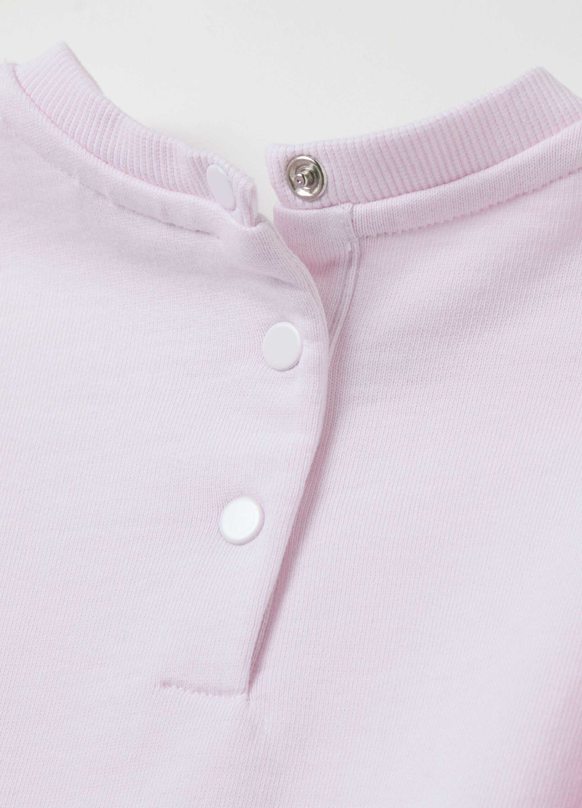 French terry sweatshirt with frills