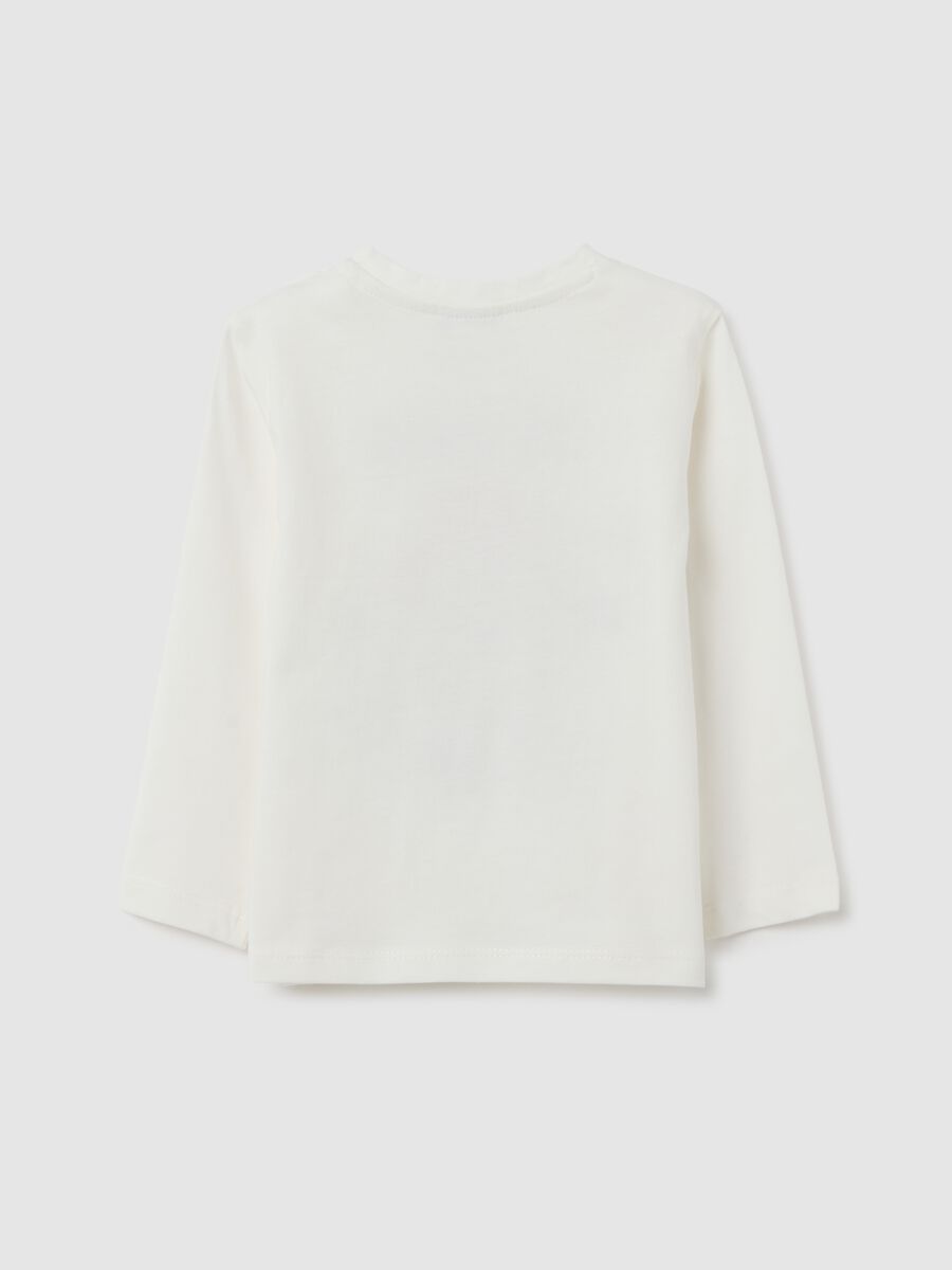 White pure cotton child's T-shirt regular fit_1